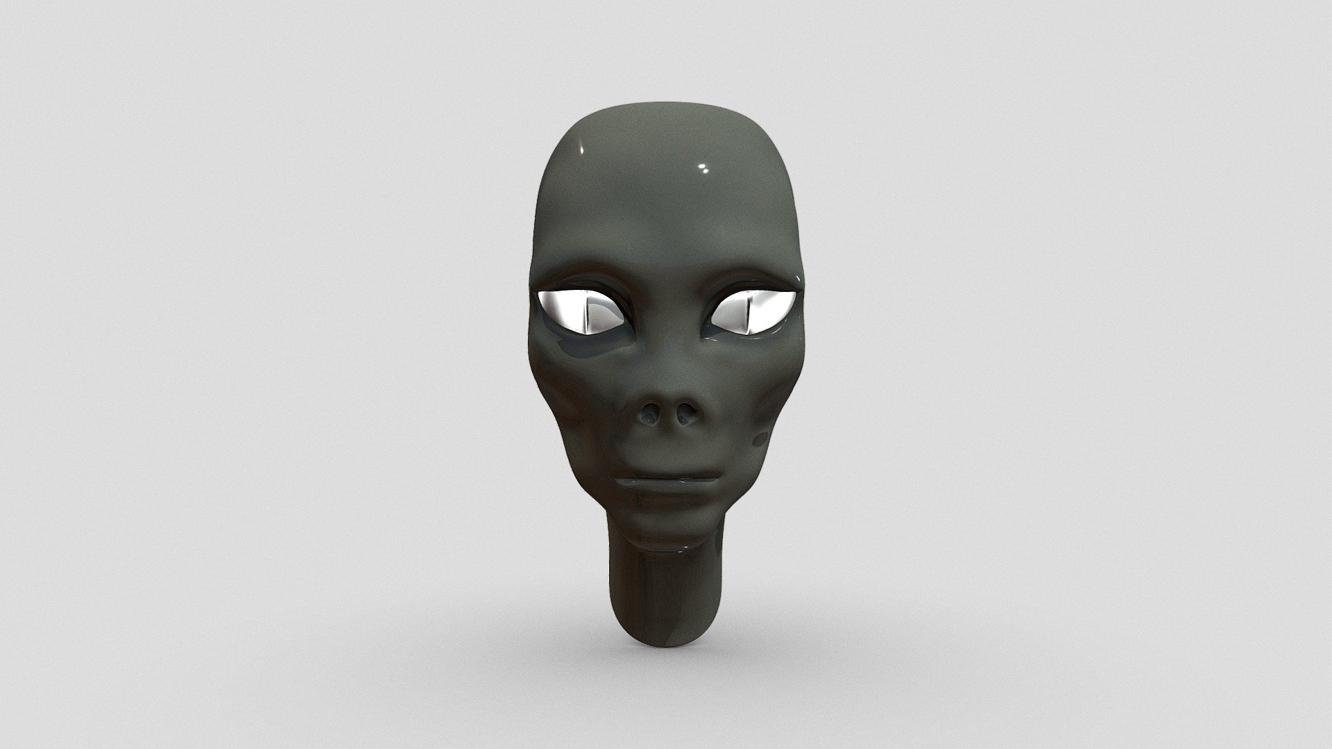 Alien Bust Cartoon 3D Model - 3D model by fercm10 [80010bc] - Sketchfab