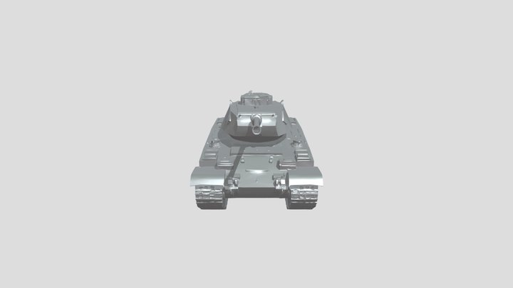 Soviet light military tank 3D Model