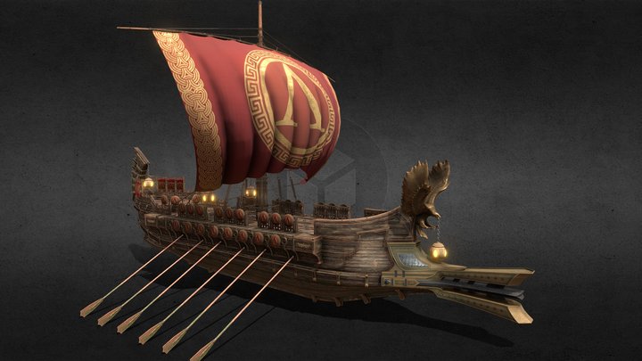 Trireme 3D models - Sketchfab