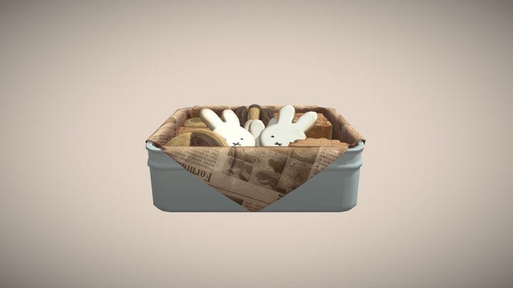 Miffy dessert box 3D Model