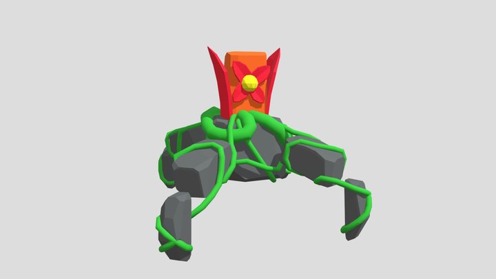 Low Poly Creature (Ranged Unit) 3D Model
