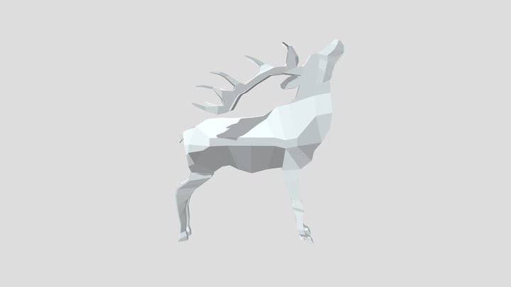 Free LowPoly Deer 3D Model