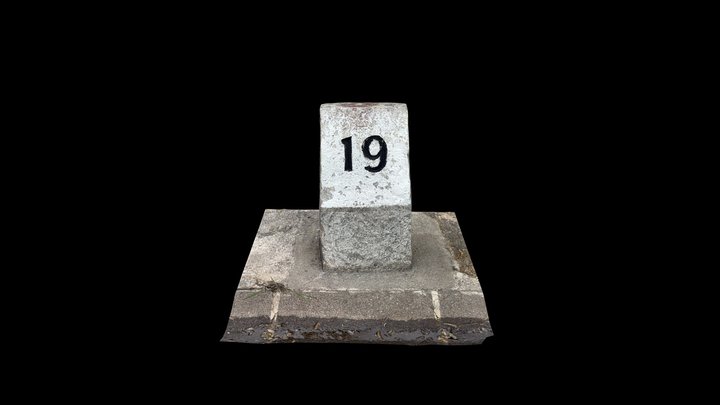 Milestone Innertkirchen - Grimselpass km 19 – Free 3D Model STL