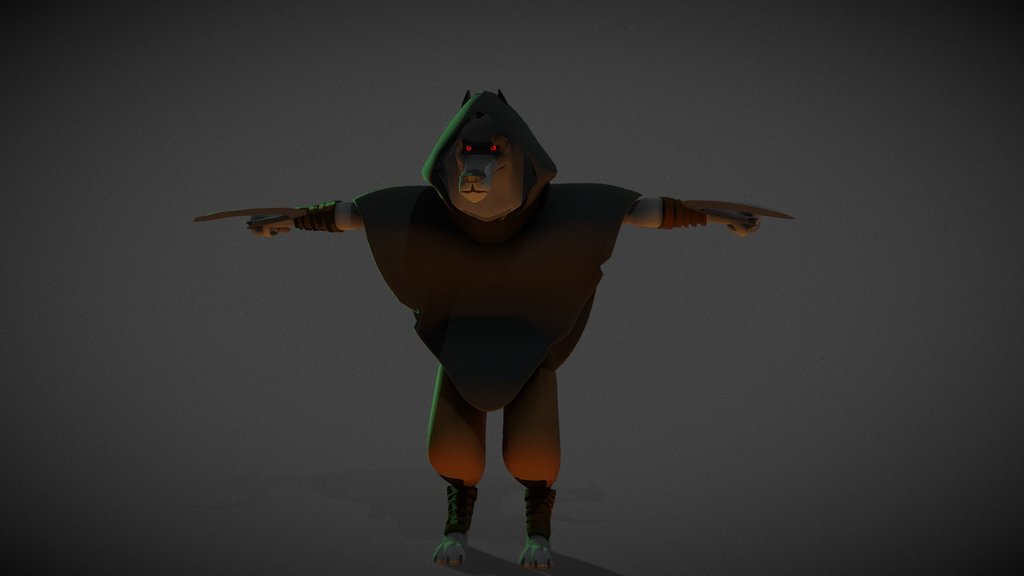 Big Bad Wolf / Death V2 T-pose Rigged