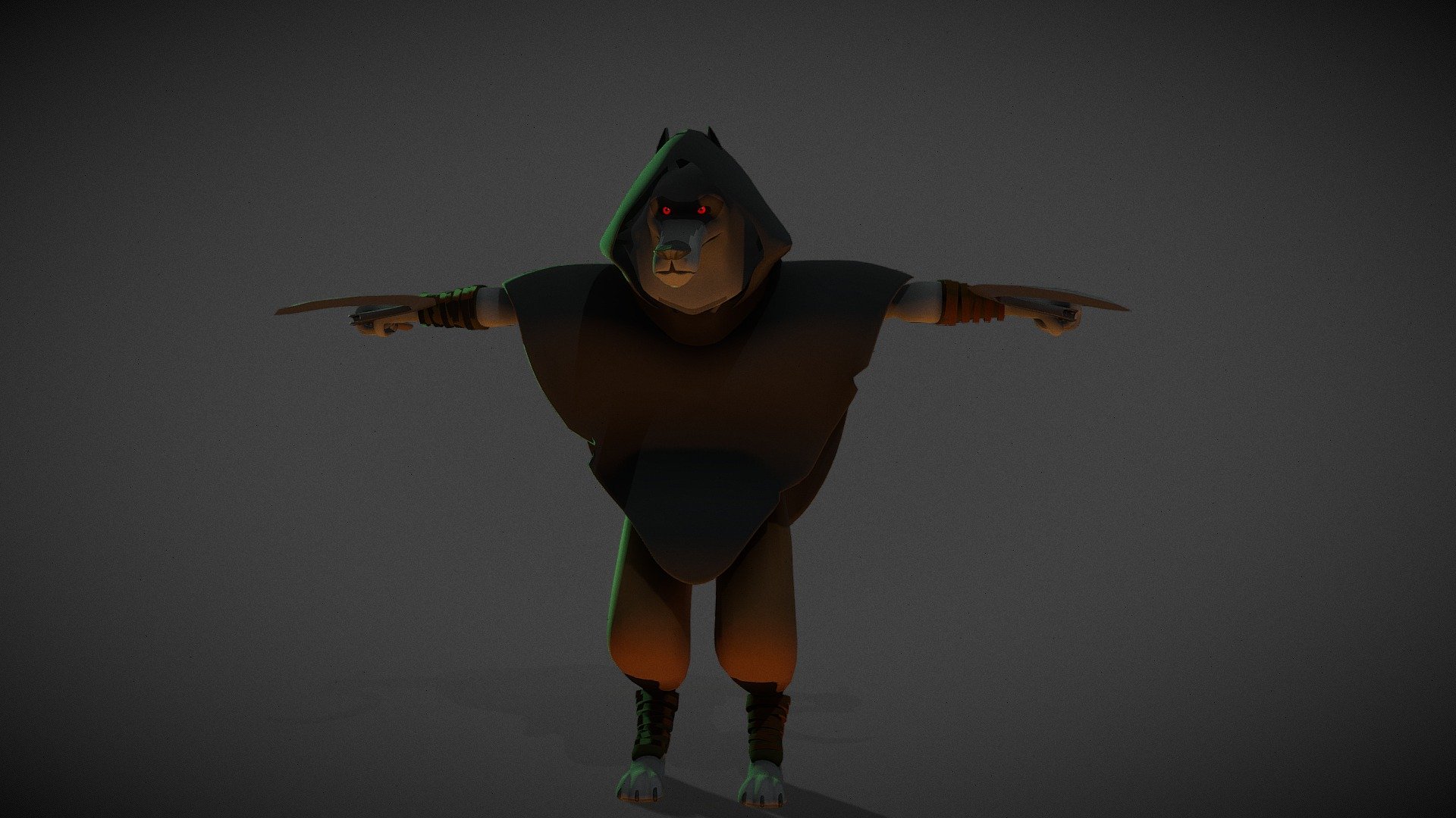 Big Bad Wolf / Death V2 T-pose Rigged - Download Free 3D model by CVRxEarth  (@CVRxEarth) [8007d7a]