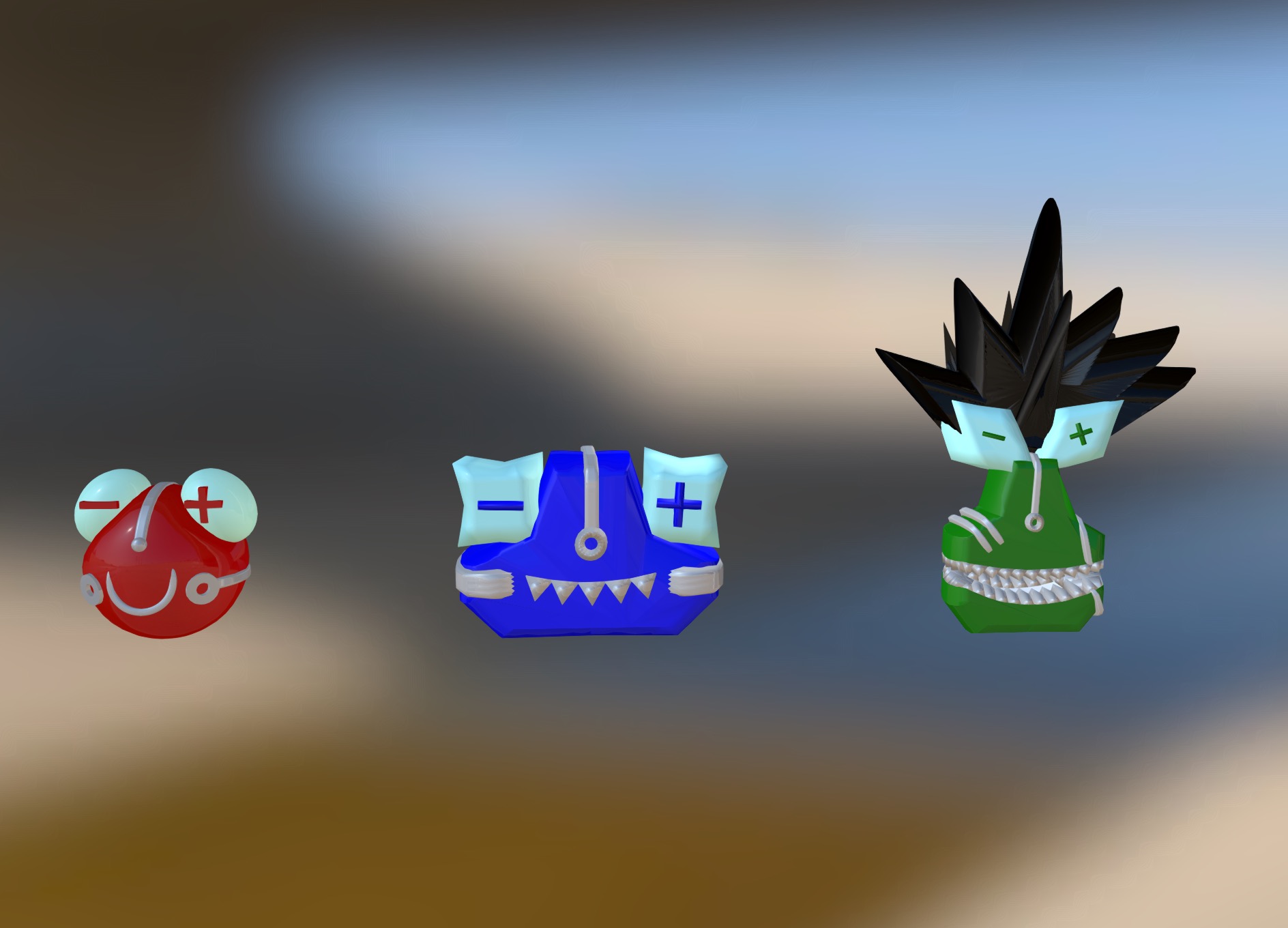 RGB Enemies - 3D model by Rachael (@rewaguespack) [8007e46] - Sketchfab