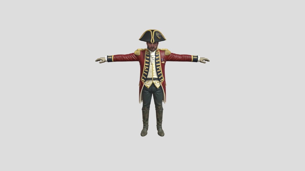 Napoleonic Redcoat at Attention