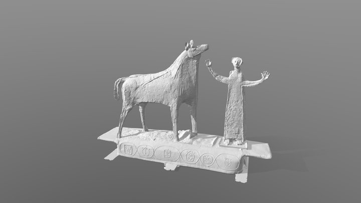 Bronze Statue of Horse - Einscan Rigil IR – Free 3D Model STL