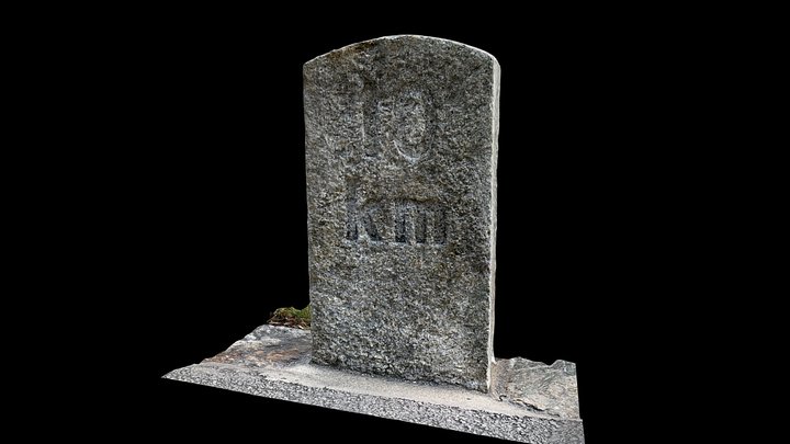 Milestone Innertkirchen - Sustenpass km 10 – Free 3D Model STL