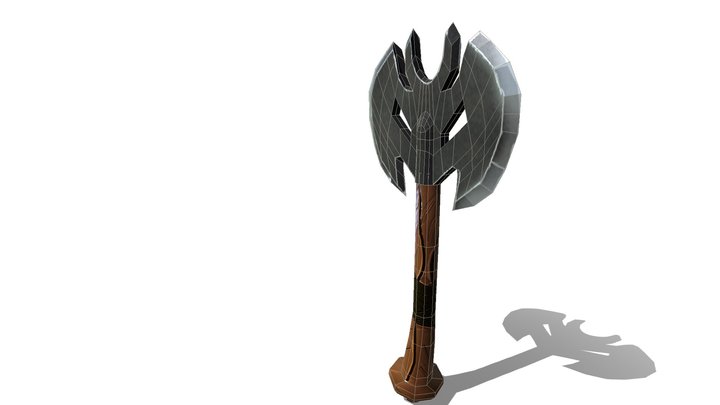 low poly axe 3D Model