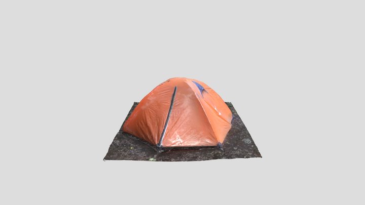 Orange Tent 3D Model