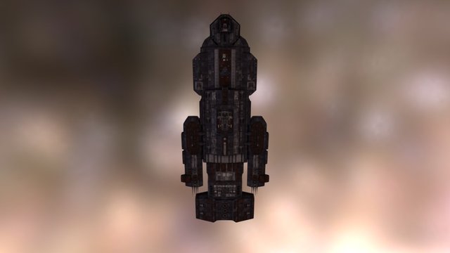 Ancient Cruiser 3D Model