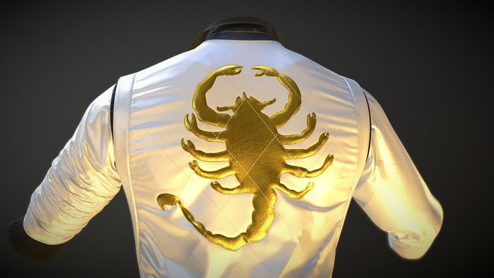 Ryan Gosling's jacket from the movie Drive 3D Model