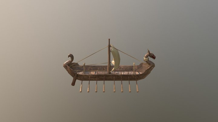 Viking Ships 01 3D Model