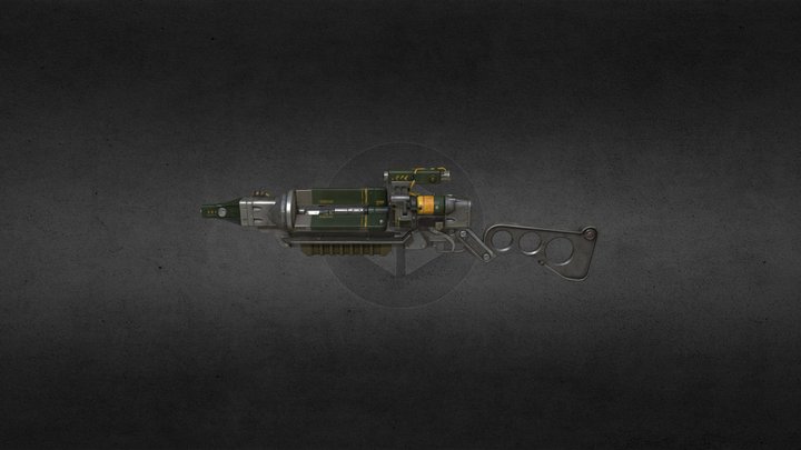 Laser Rifle 3D Model