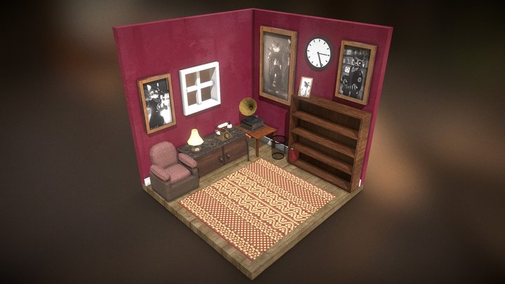 Old Room Diorama 3D Model