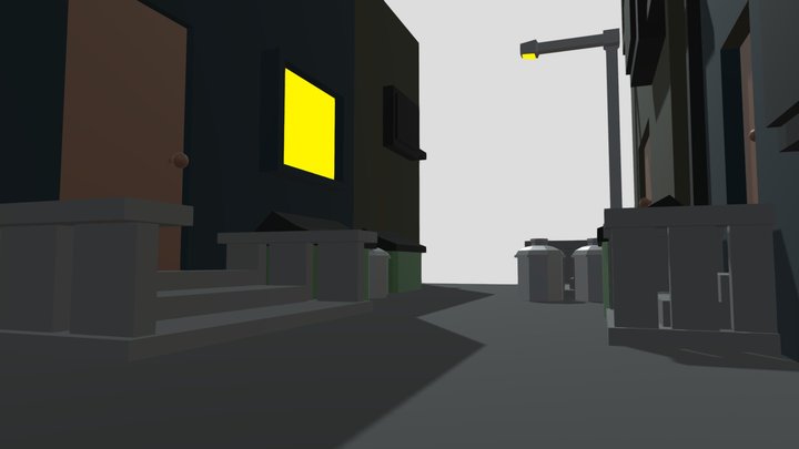 Daily Models 10-29: Dense Alleyway 3D Model