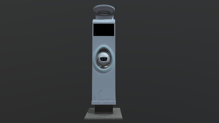 EV charging payment machine 3D Model