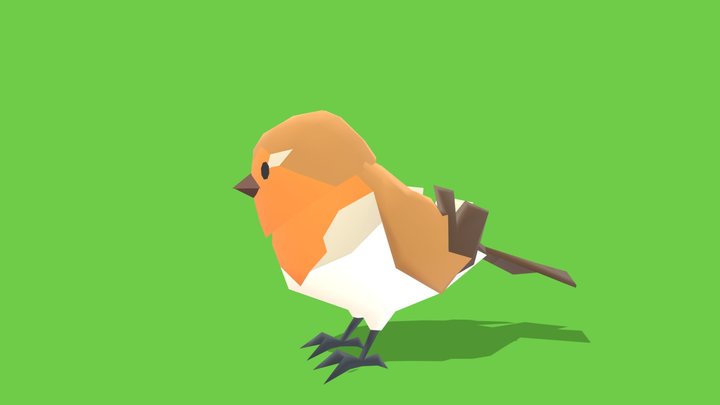 Bird - Animated Low Poly – Free 3D Model STL