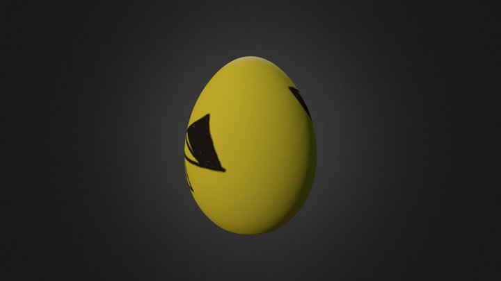 Pikachu Egg 3D Model