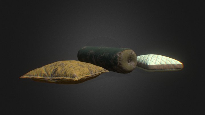 Post-apocalypse Pillow pack 3D Model