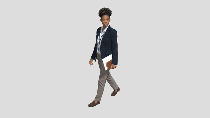 Confident Professional On The Move – Free 3D Model STL
