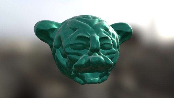 animal face 3D Model