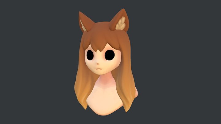 Cat Girl 3D Model