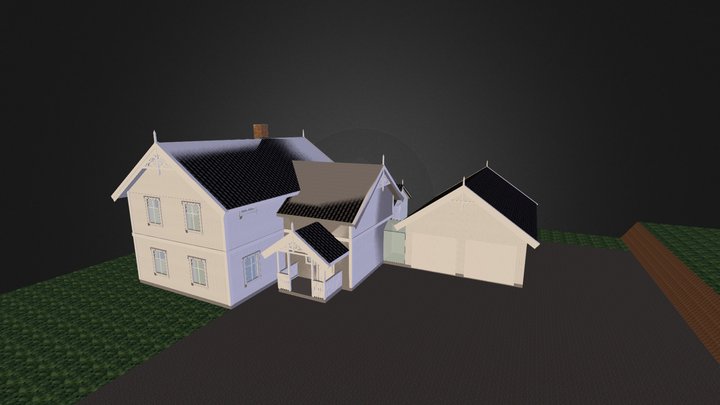 Spurven med tilbygg 3D Model