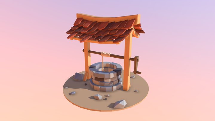 Medieval Well 3D Model