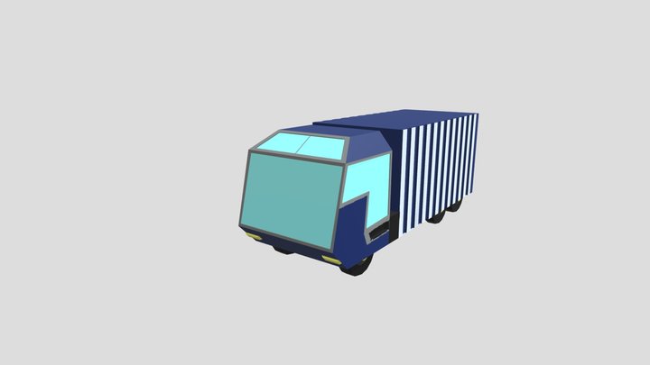 Low poly truck 3D Model