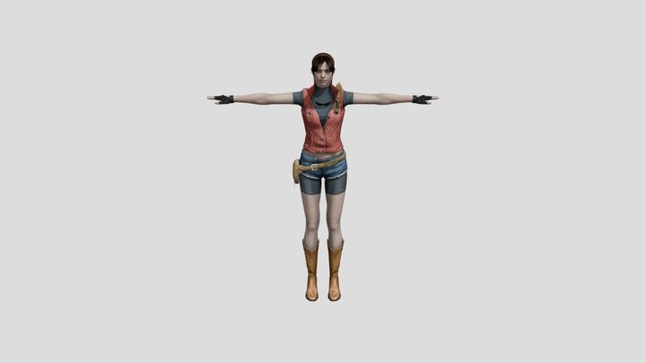 Claire Redfield - The Darkside Chronicles 3D Model