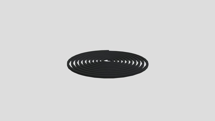SPIRAL TRAIL 02 WIDTH S 3D 3D Model