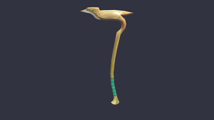 Fantasy Weapon - Bird-beak warpick 3D Model