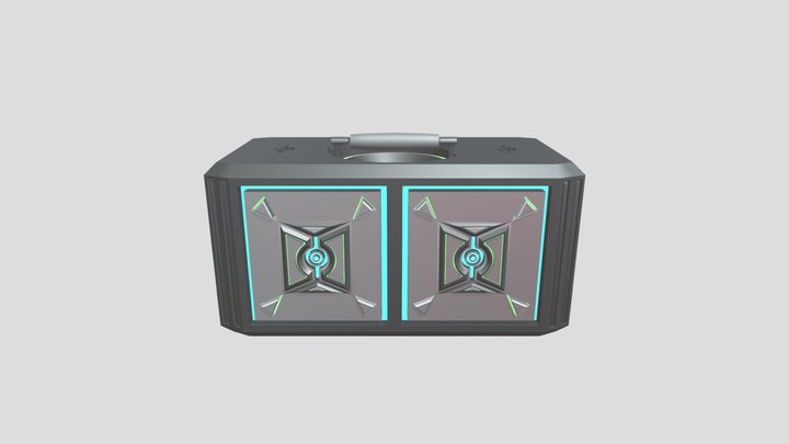 Sci-Fi Loot Box 3D Model