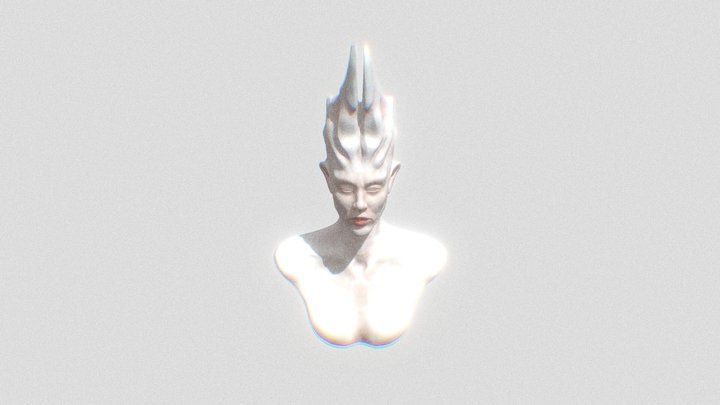 Female_PlanesofHead_129 3D Model