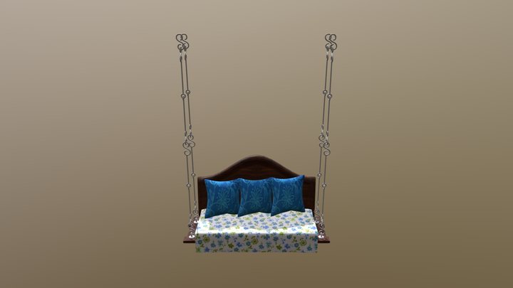 Wooden Swing 3D Model