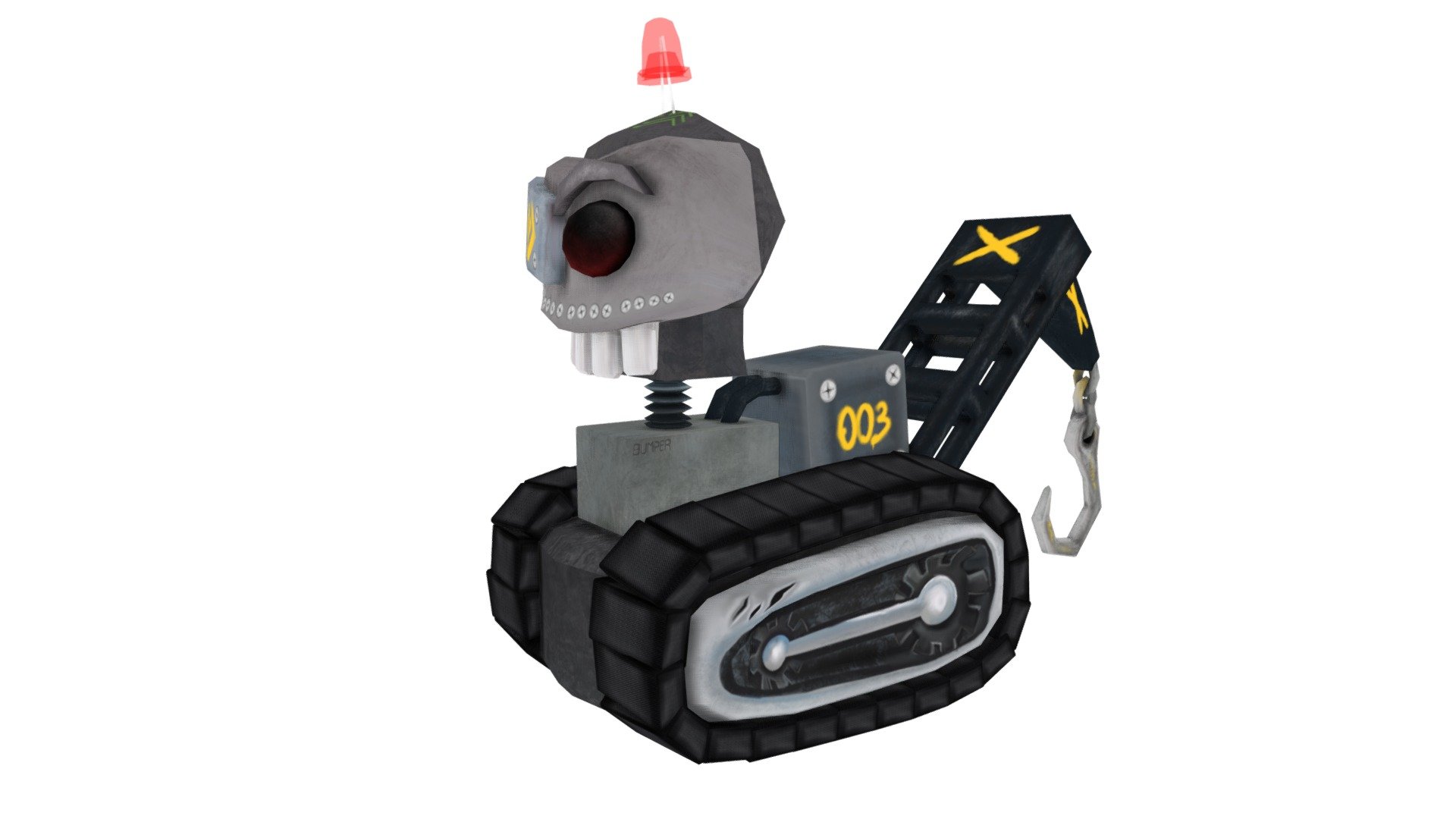 Bumper Robot Character for Low Poly videogame - 3D model by captgrant ...