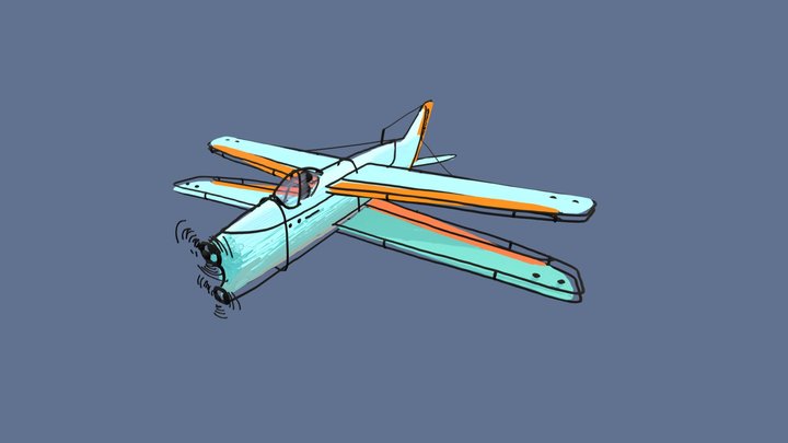 tutorial test plane 1 3D Model