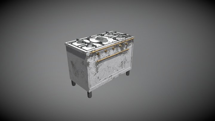 Victorian Style Oven 3D Model