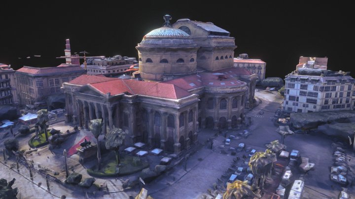 Teatro Massimo (Palermo, IT) – Modello 3D gratuito STL