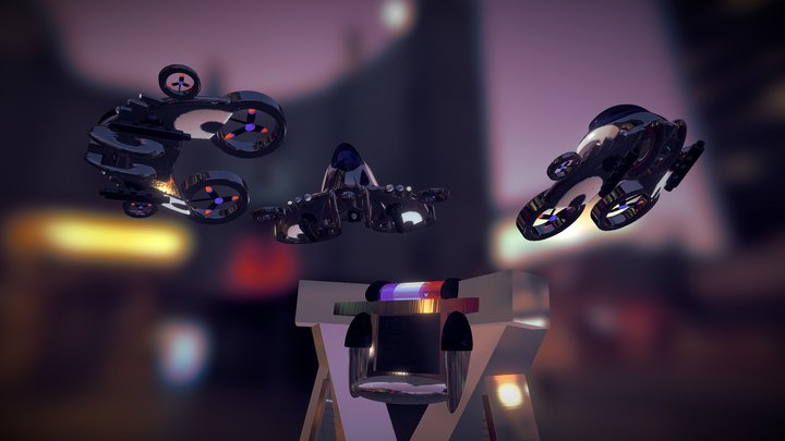 Police A.I digital station 3D Model