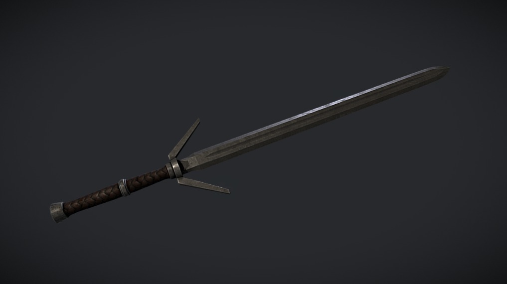 Two handed Sword - Download Free 3D model by Brendan Vermeltfoort ...