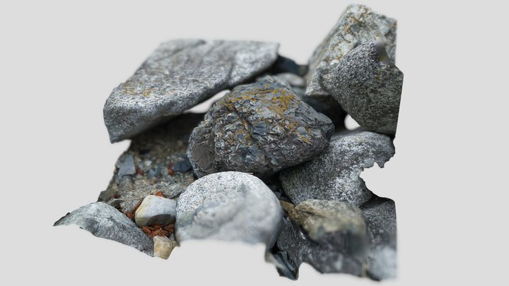 Rocks N8. Stones on the shore – Kostenloses 3D-Modell STL