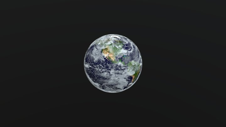 Reallistic Earth 4k 3D Model