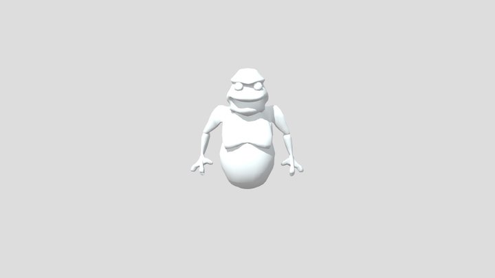 Ghost Anim Turn In 3D Model