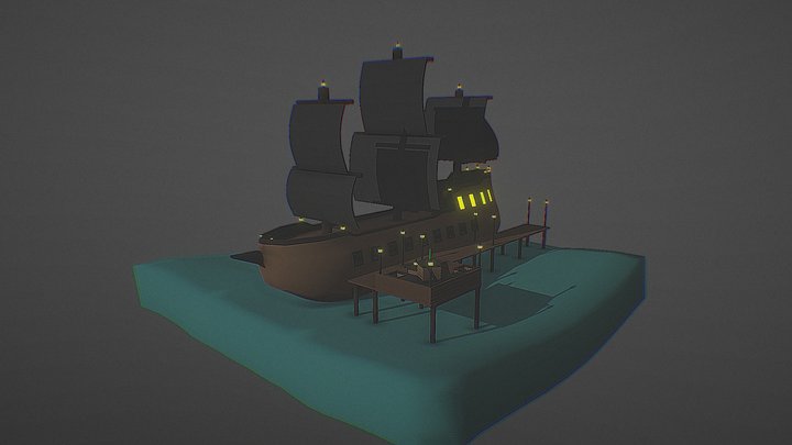 Pirate ship 3D Model