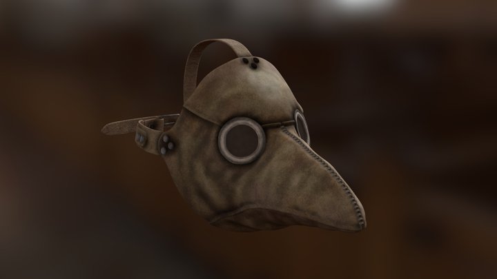 Plague Doctor Mask 3D Model 3D Model