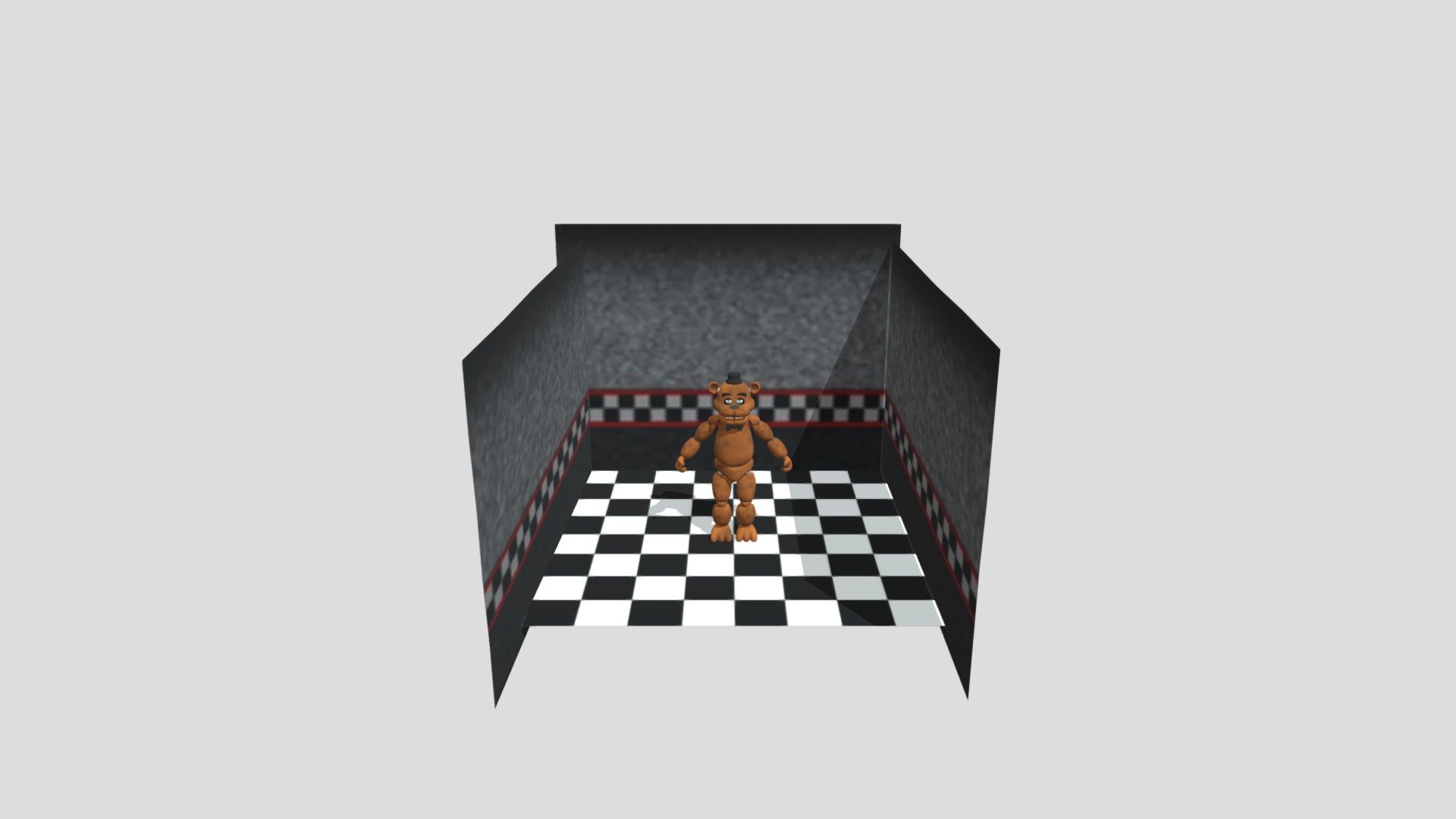 Mapa Fnaf 1 completo Modelo 3D - TurboSquid 1831780