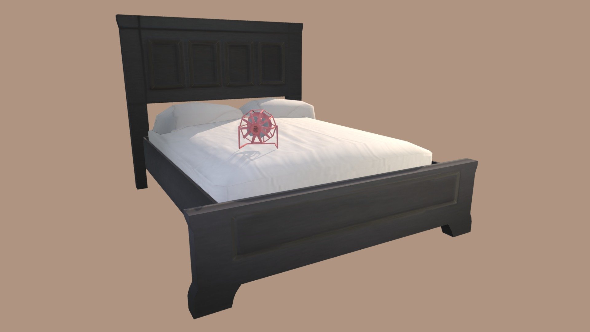 bed and fan prop